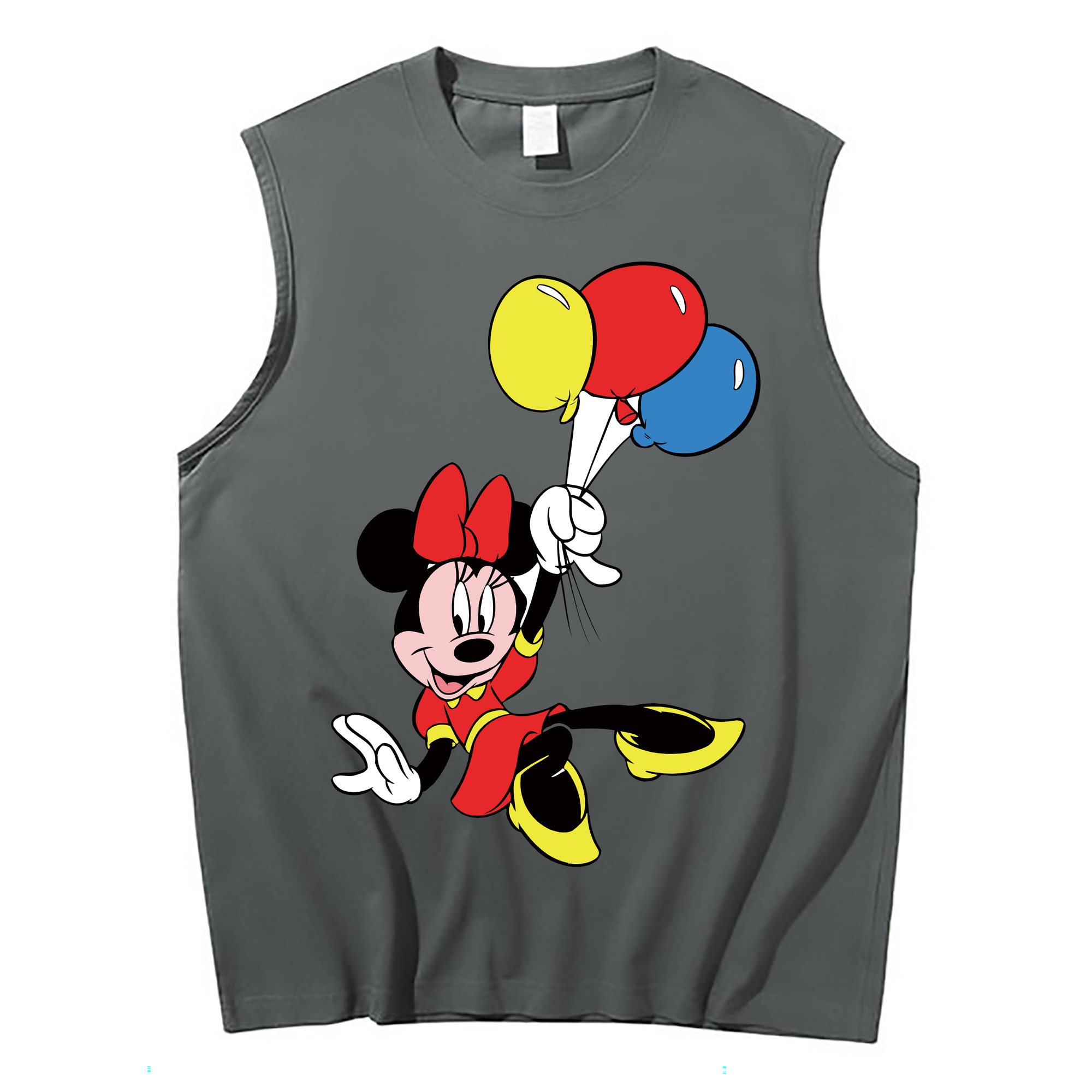ミッキーマウス Mickey Mouse コットン100％タンクトップ（フロントプリント）